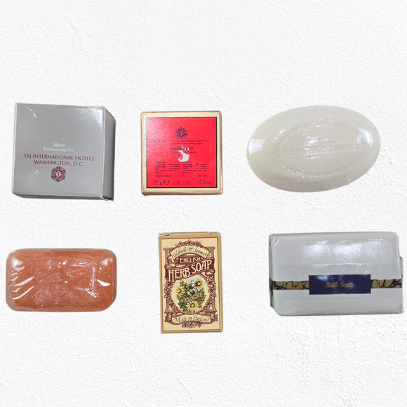 Lot of 6 Vintage Hotel & Luxury Soaps Roger & Gallet Caswell Massey Canterbury - Picture 2 of 9
